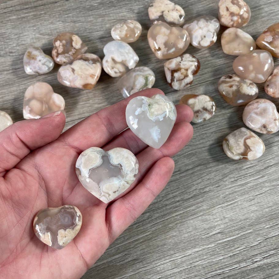 Crystal Hearts: Flower Agate