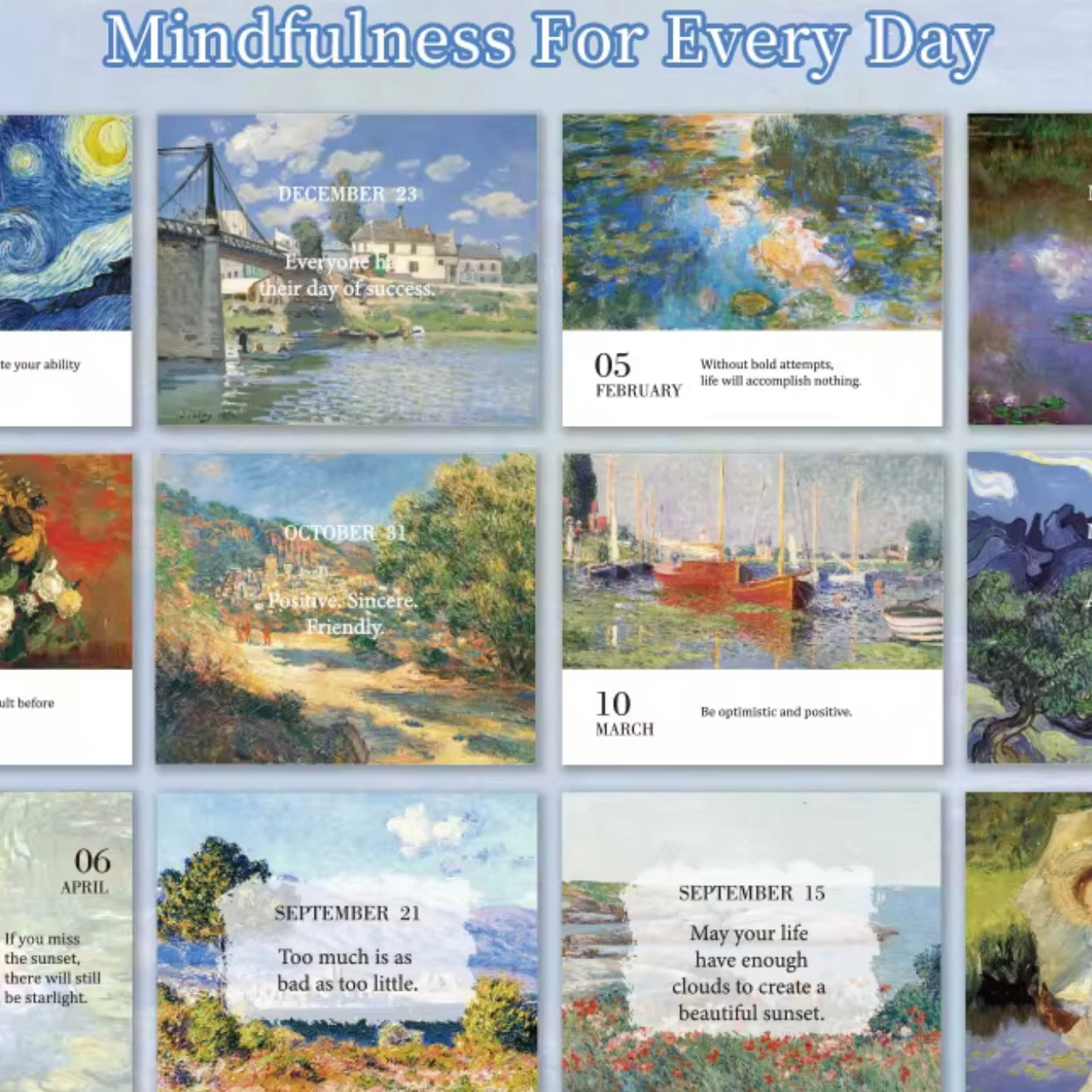 Calendar - Desk: 365 Days of Positive Affirmations