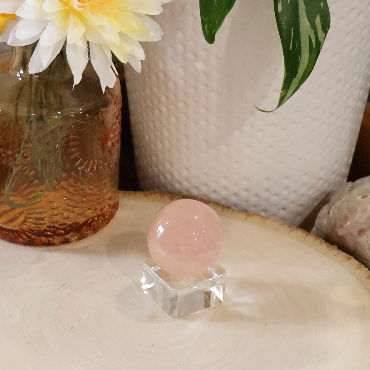 Rose Quartz Small Sphere