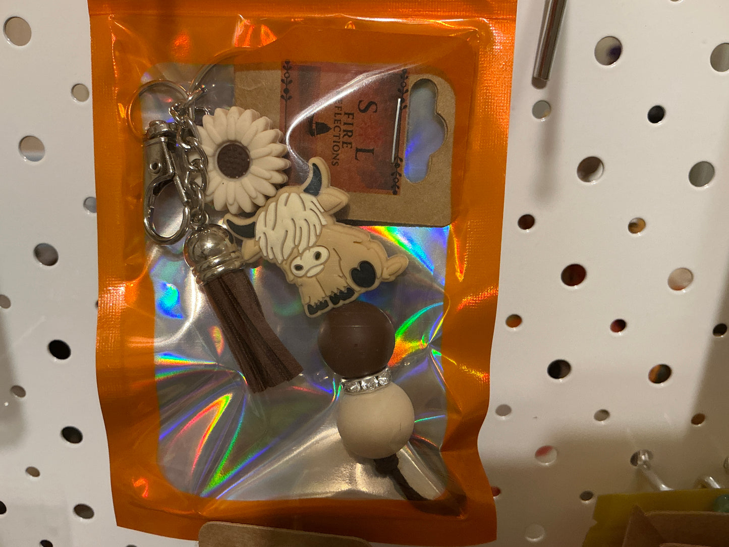 Highland Cow Keychain/Bag Charm