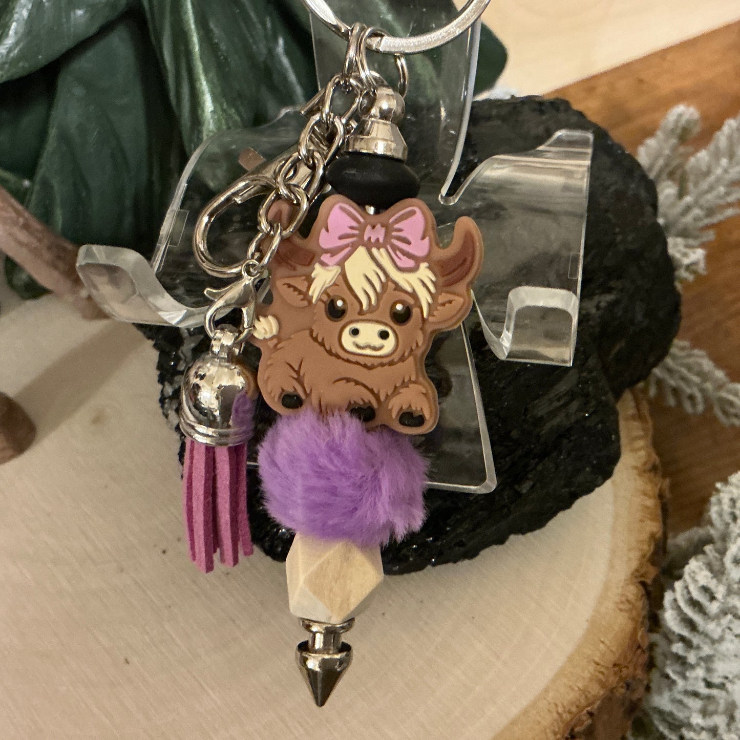 Highland Cow Bag Charm / Keychain