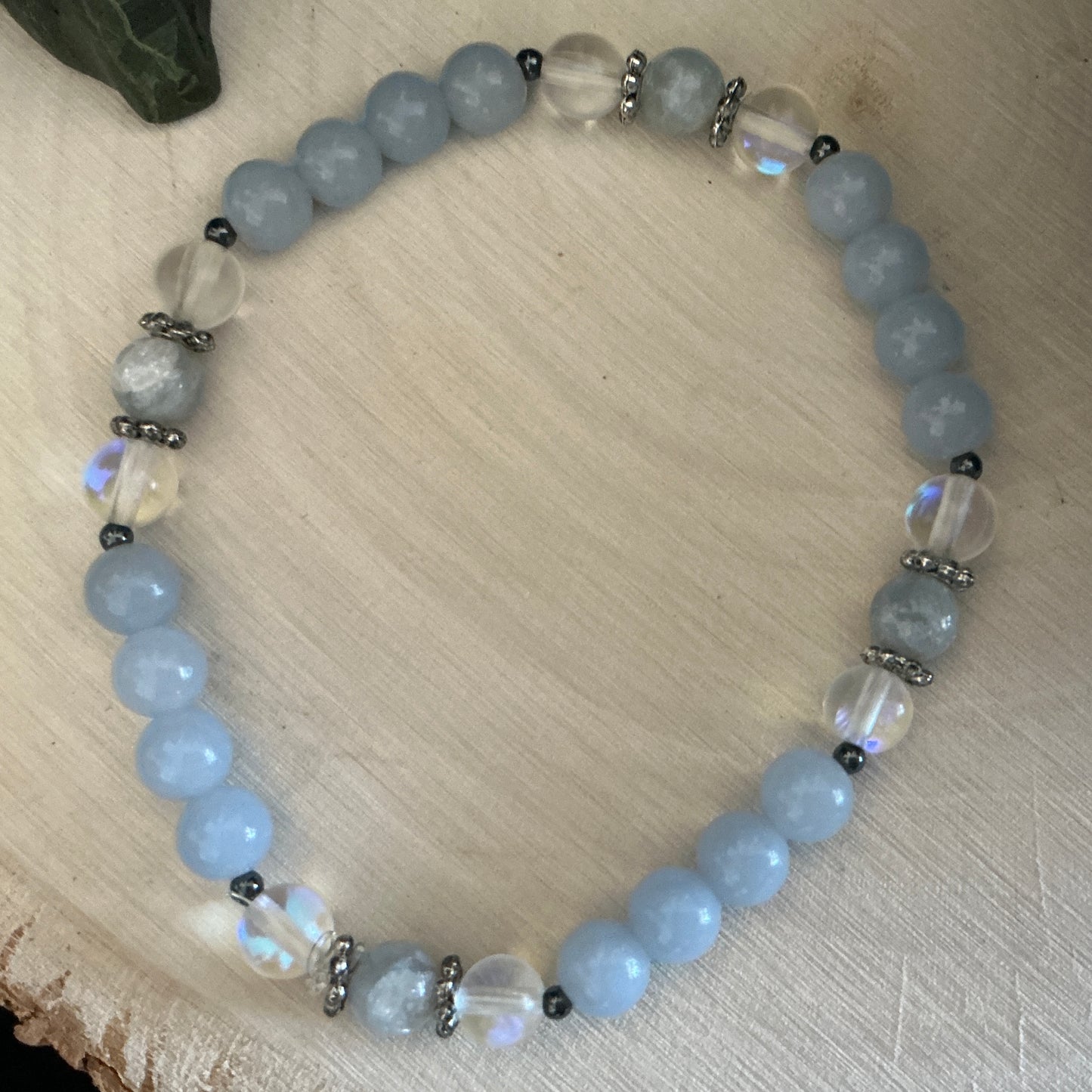 Angelite and Celestite Bracelet