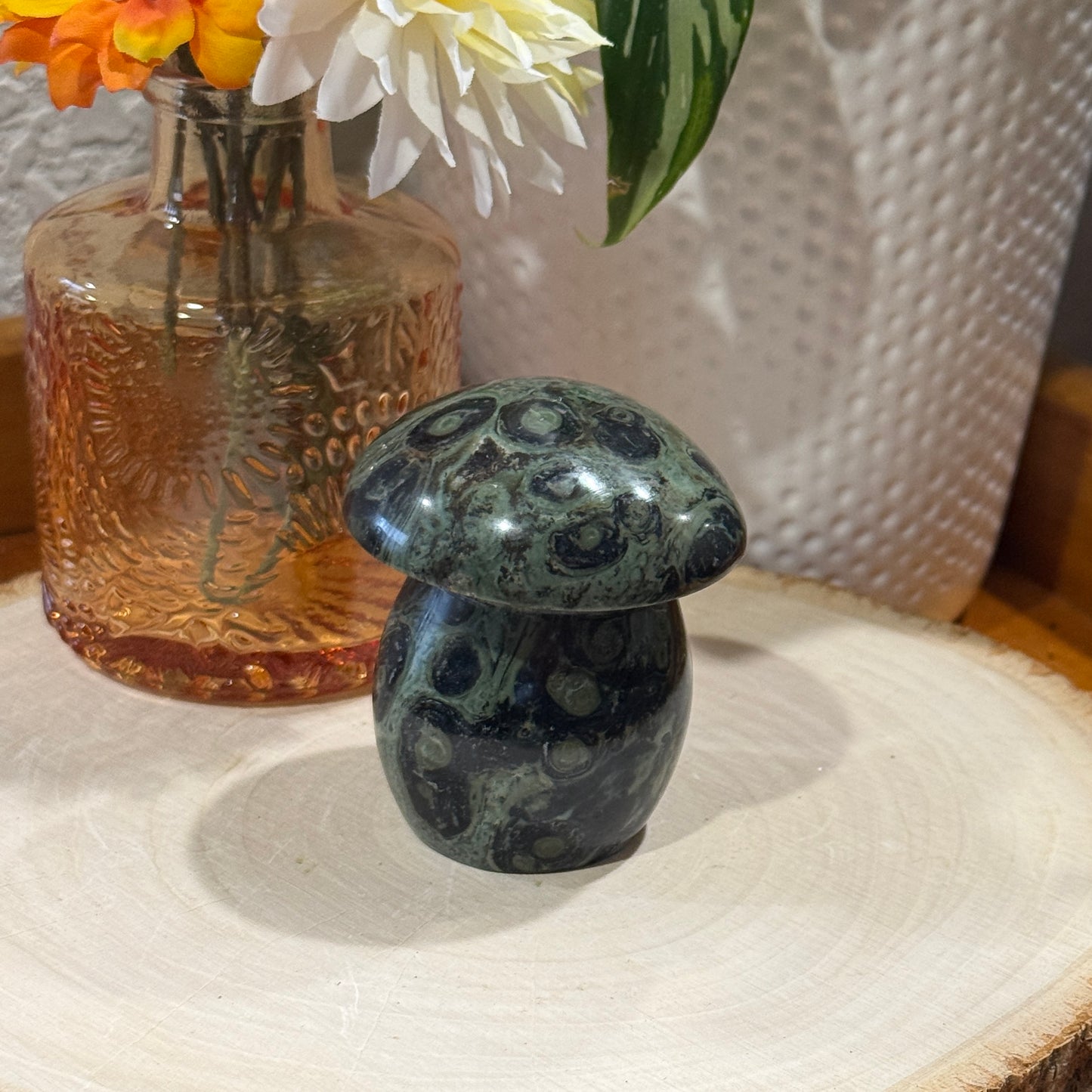 Kambaba Jasper Mushroom Carving