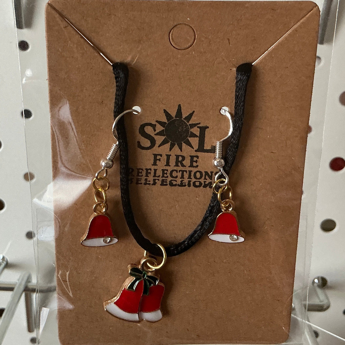 Holiday Necklace/Earring set Bells