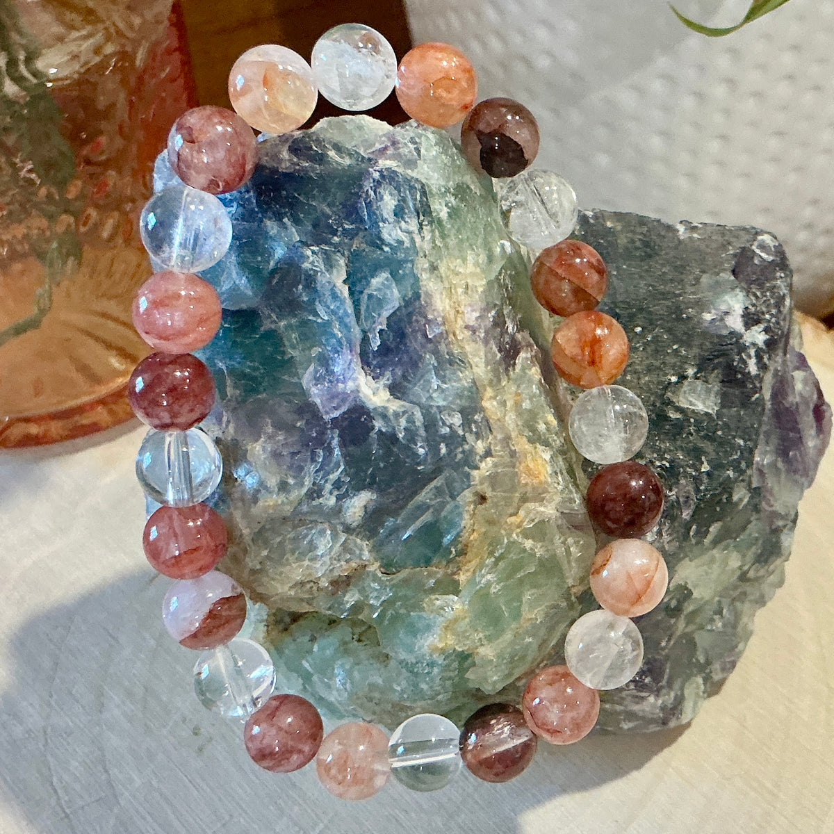 Fire Quartz Bracelet - 8mm