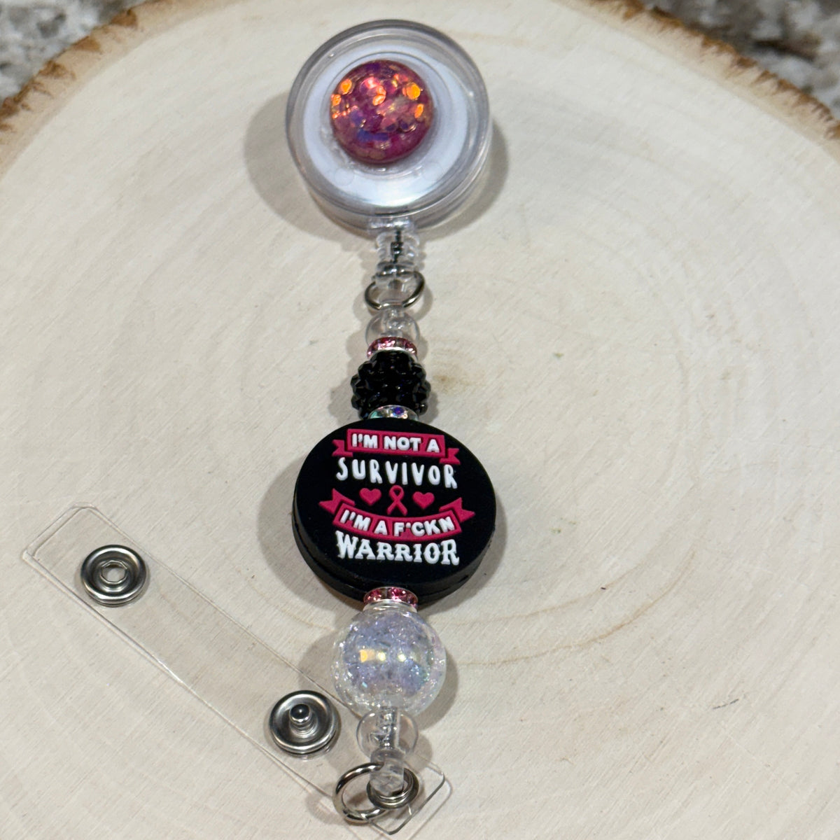 Badge Reel - Breast Cancer Awareness