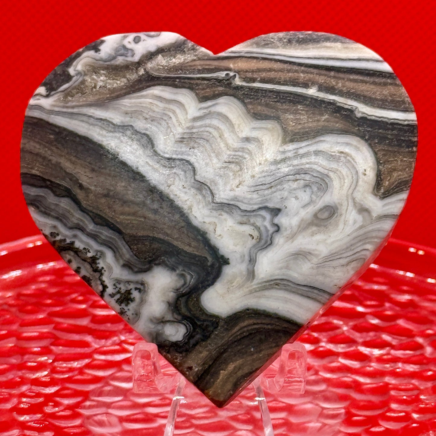 Chocolate Calcite Heart