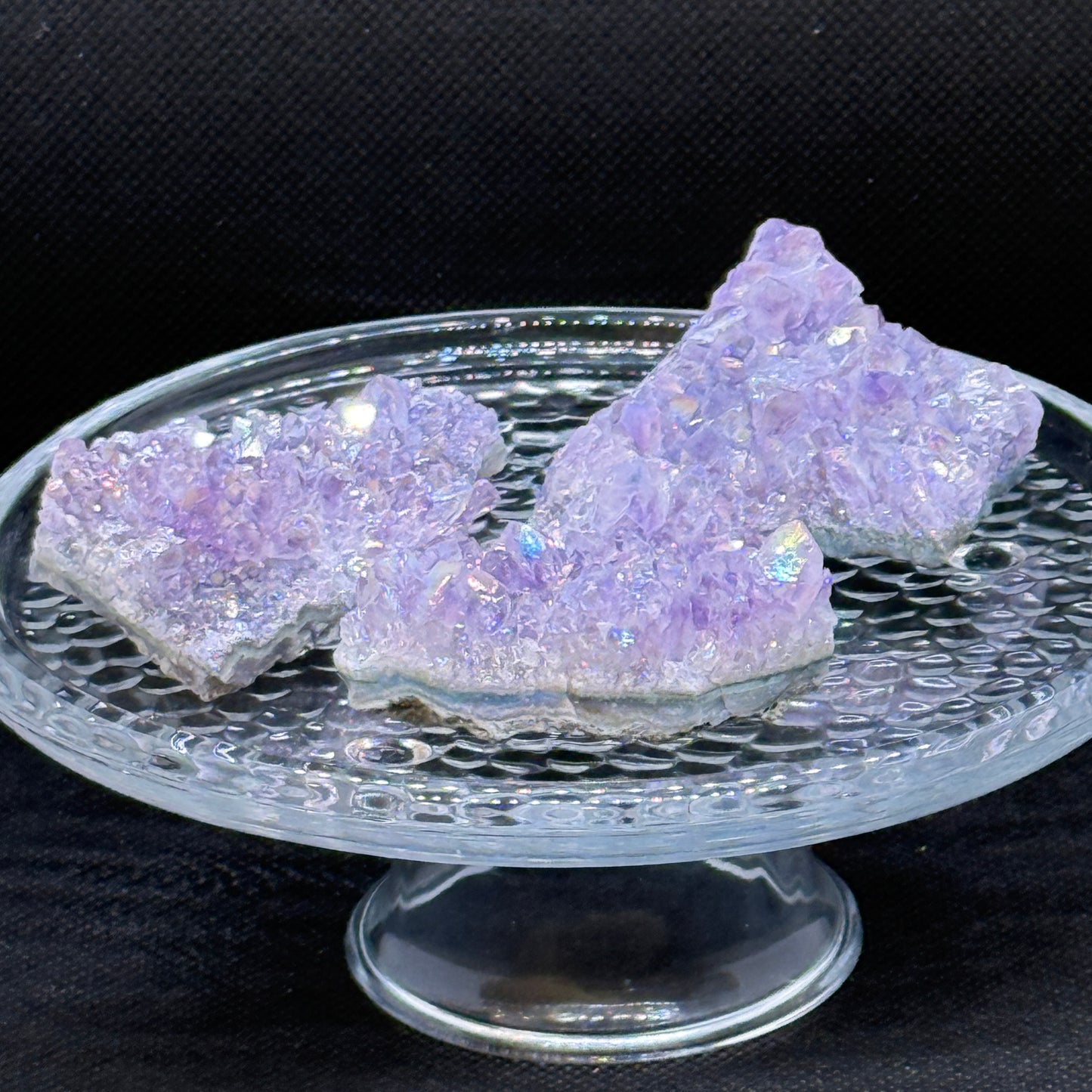 Aura Coated Amethyst Cluster