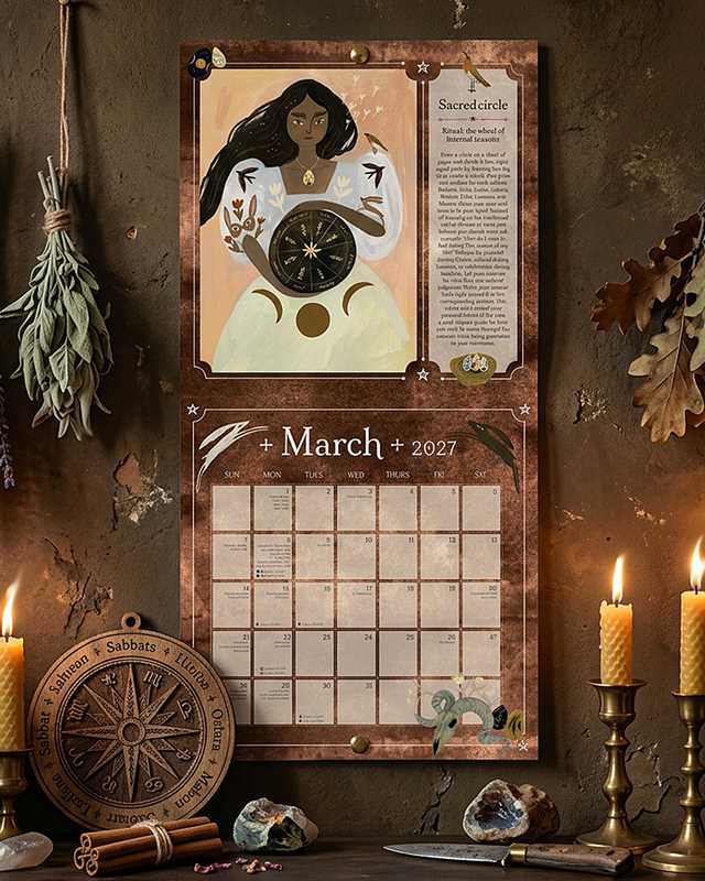 2027 Seasons of the Witch Wall Calendar by Lorraine Anderson: Calendar; 28 pages / English