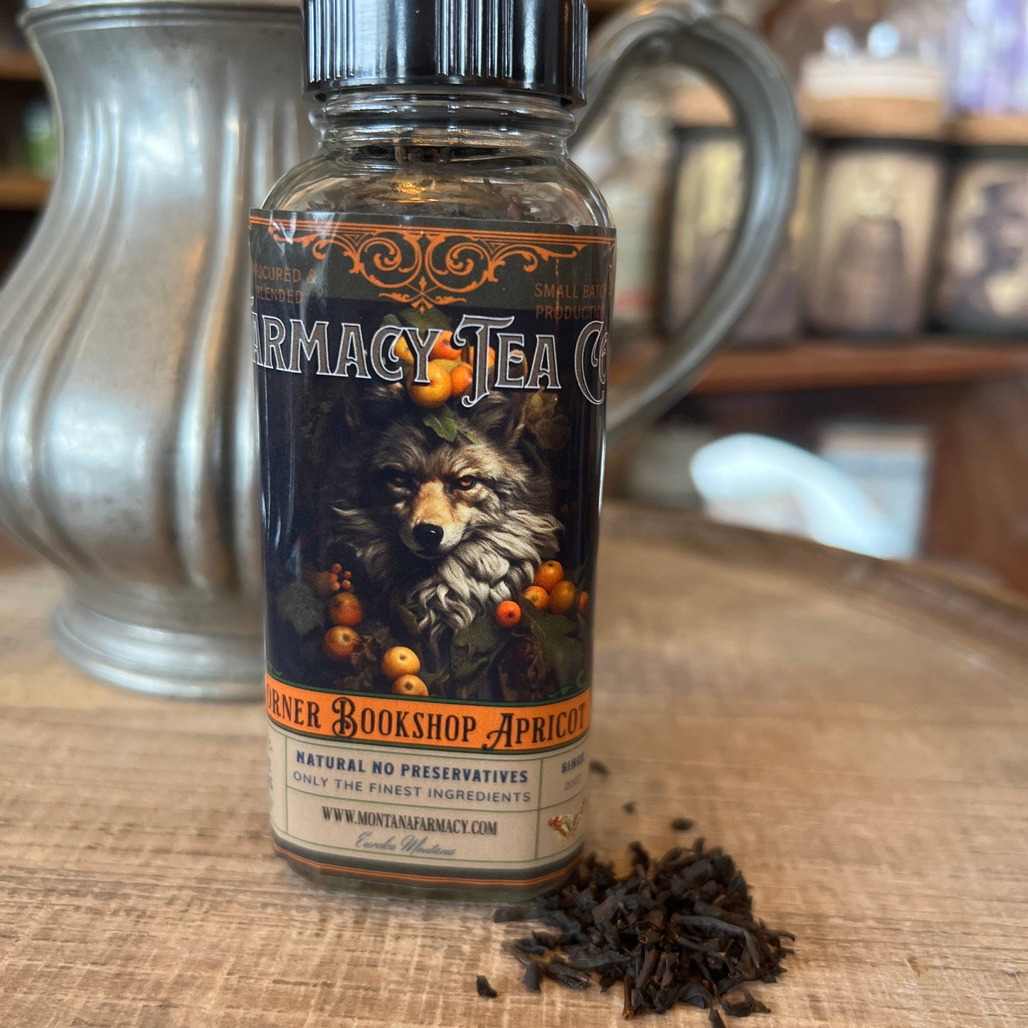 Corner Bookstore Bookshop Literary tea Apricot