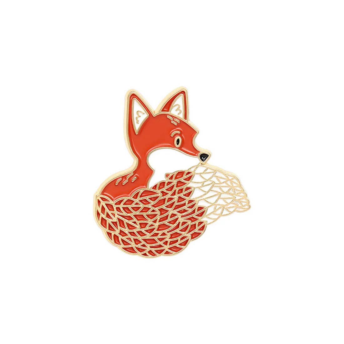 Forest Friends Enamel Pins: Black