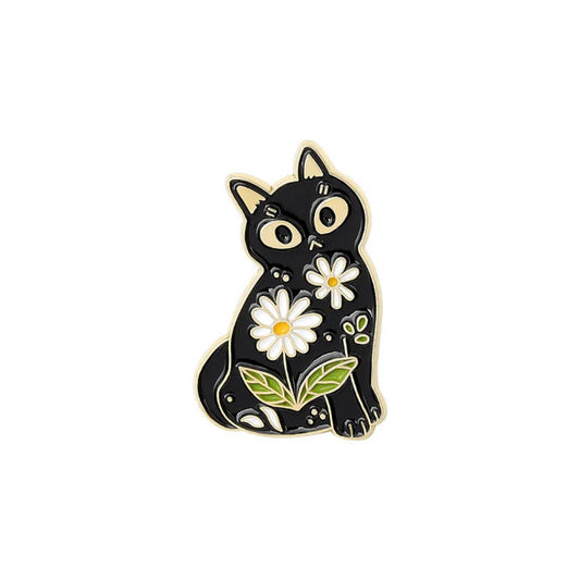 Forest Friends Enamel Pins: Black