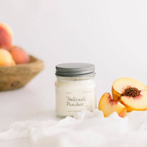 Palisade Peaches | Hand-Poured Soy Candle | Colorado Made: 8oz Candle