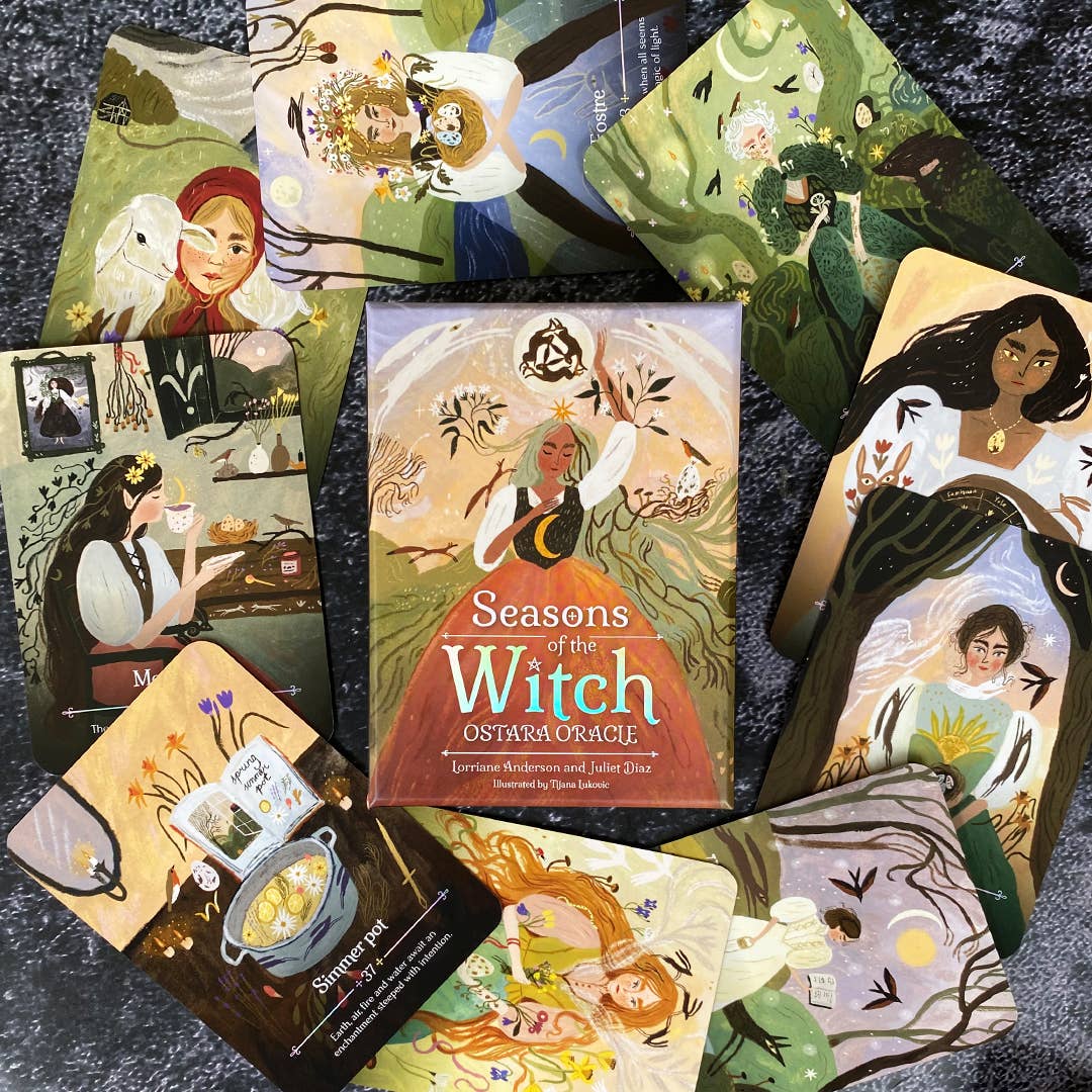 Seasons of the Witch – Ostara Oracle by Lorriane Anderson: Flashcards; 160 pages / English