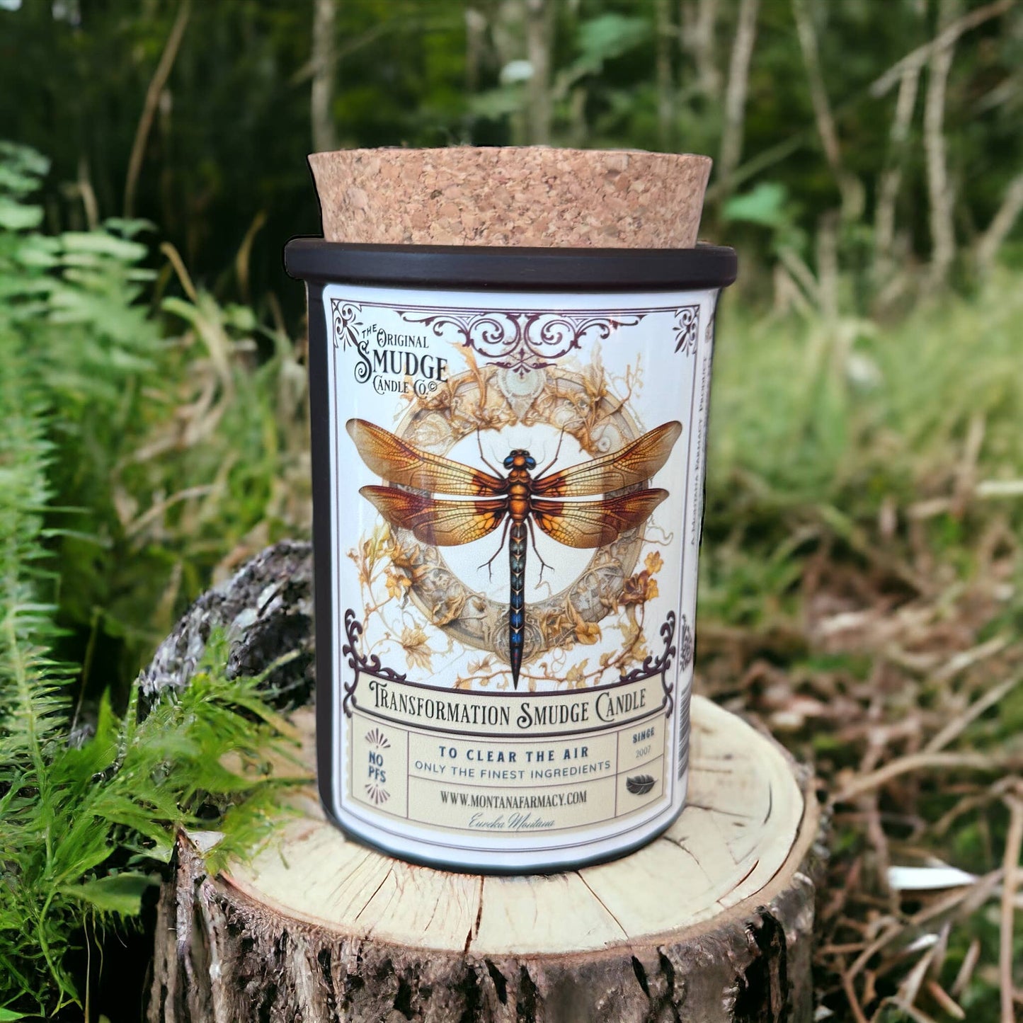 Transformation Dragonfly  Orig Smudge Candle Space Clearing