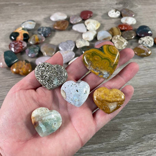 Crystal Hearts: Ocean Jasper