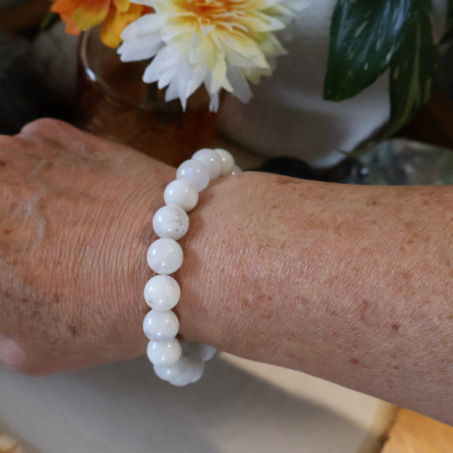 White Moonstone Bracelet