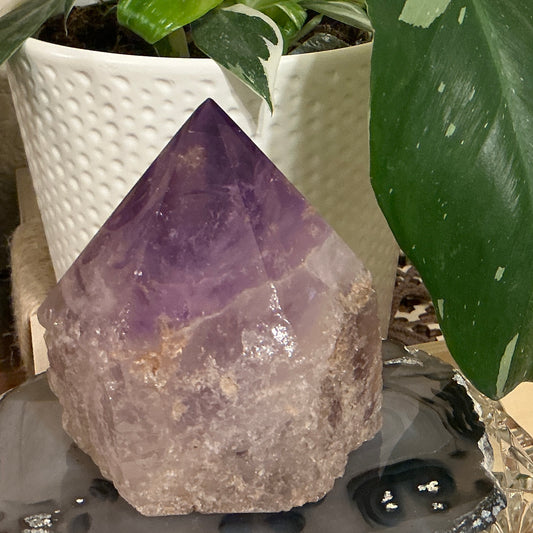 Amethyst Top Polished Point