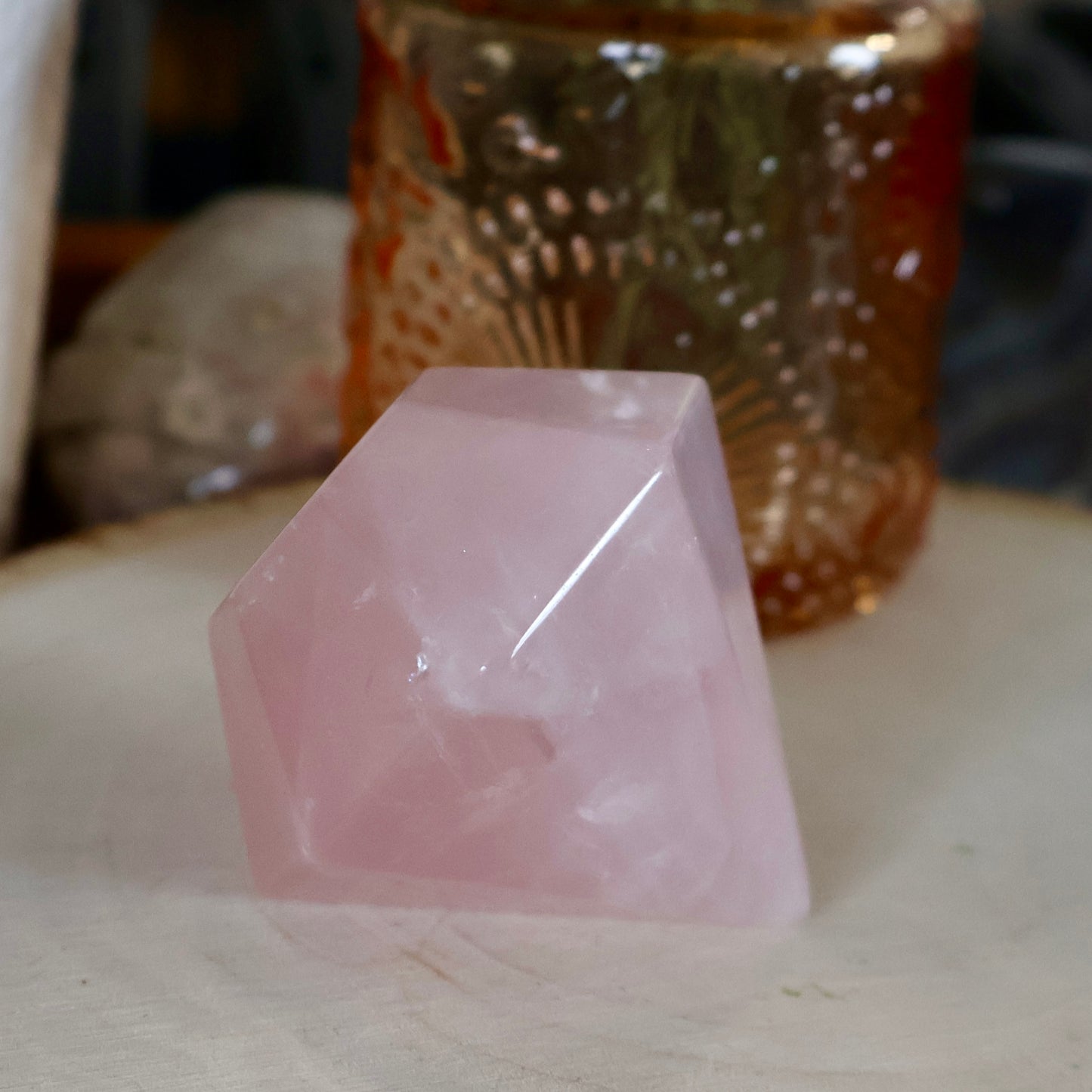 Crystal Diamond Shape Carving