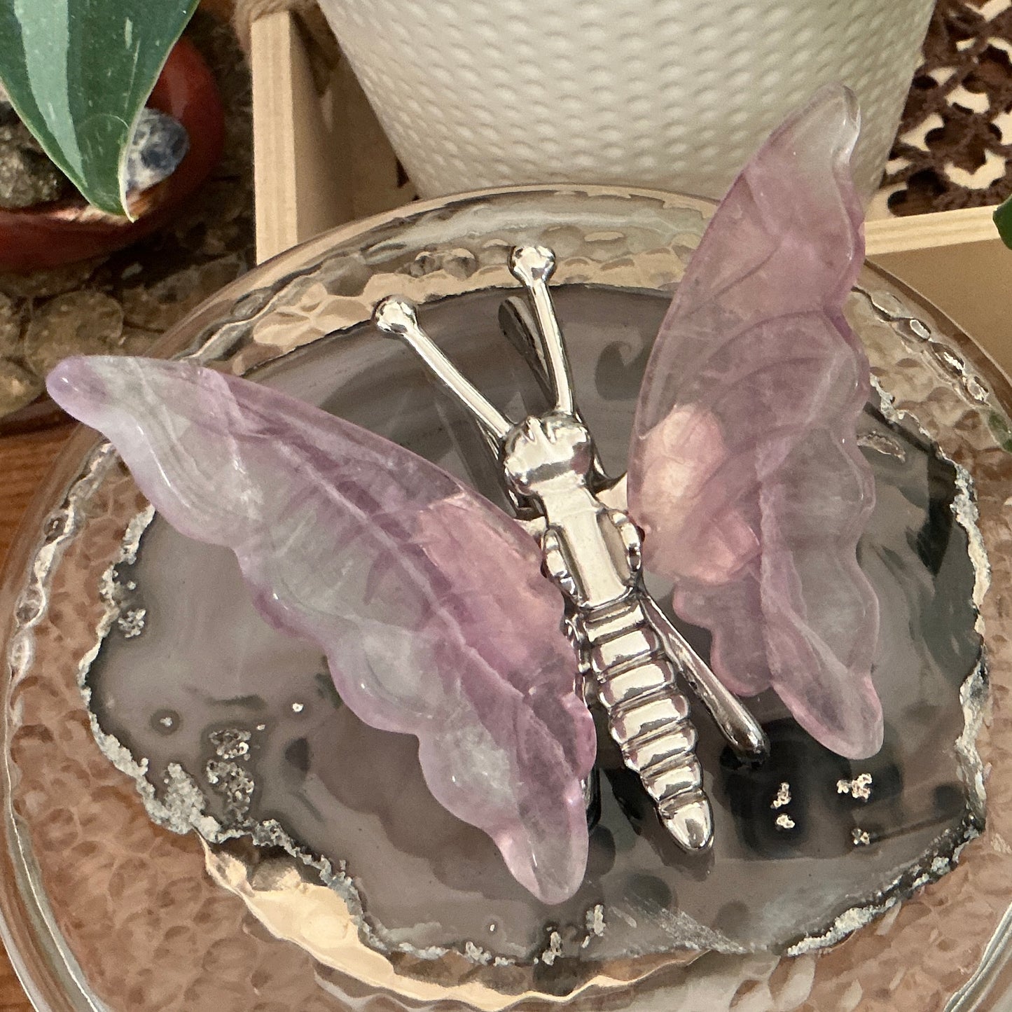 Rainbow Fluorite Butterfly