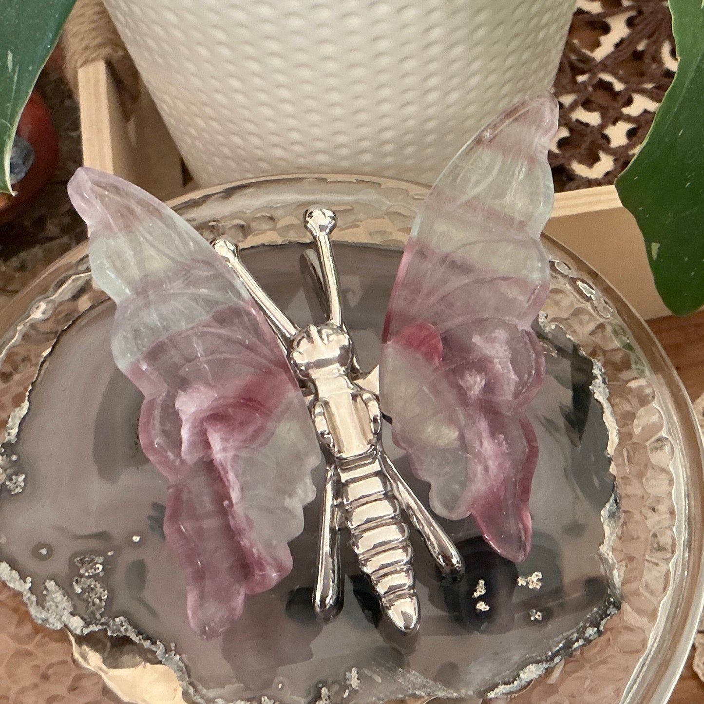 Rainbow Fluorite Butterfly