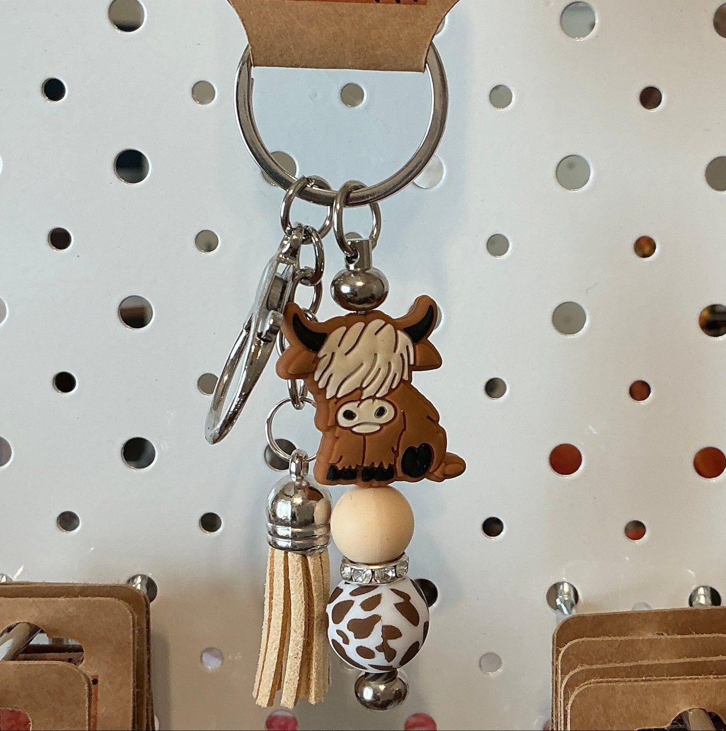 Highland Cow Keychain/Bag Charm
