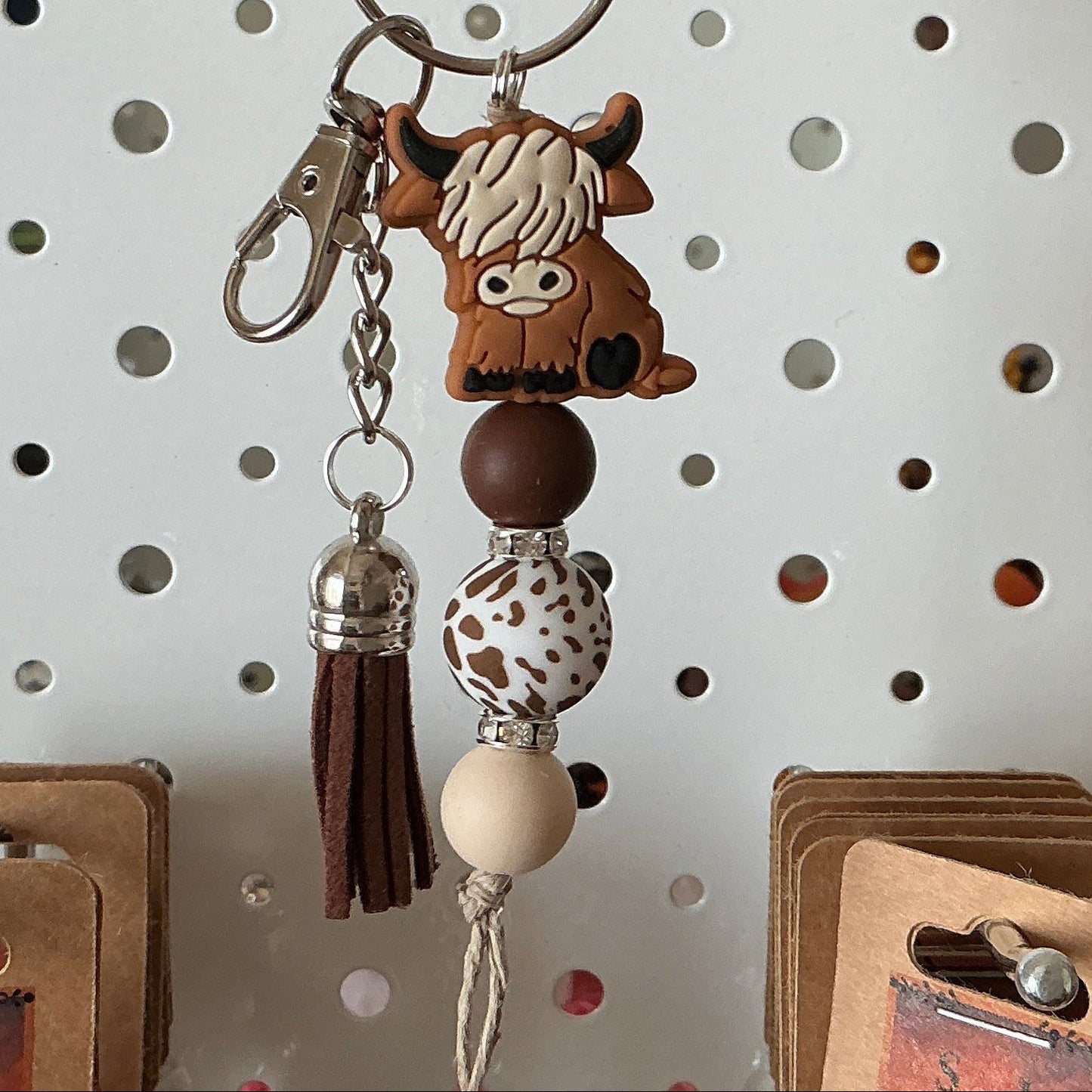 Highland Cow Keychain/Bag Charm