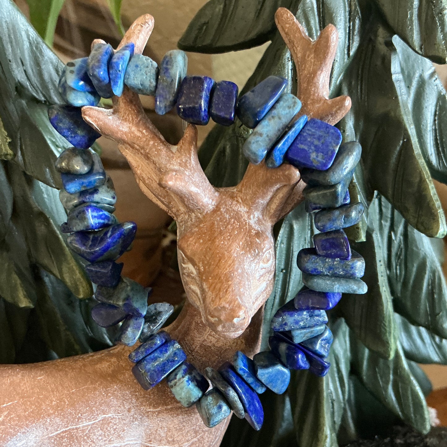Lapis Lazuli X-Large Chip Bracelet