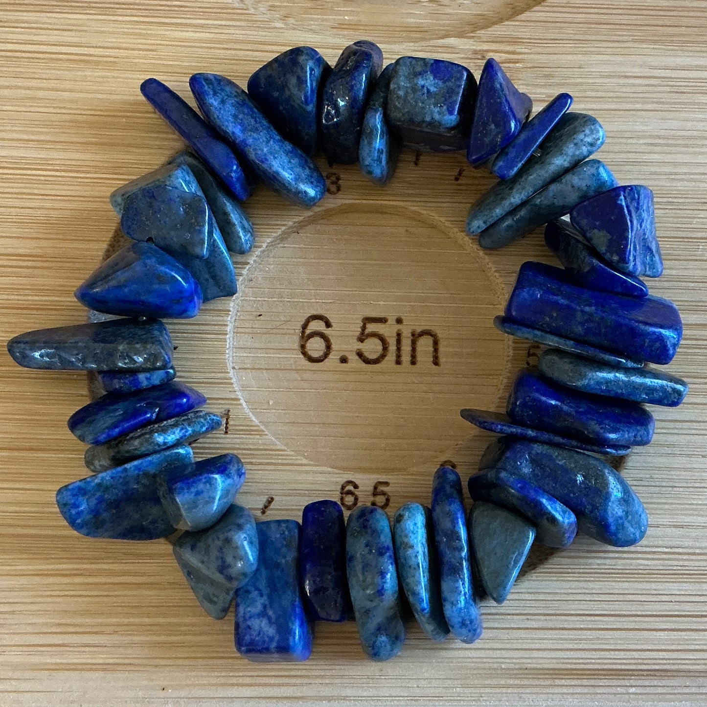 Lapis Lazuli X-Large Chip Bracelet