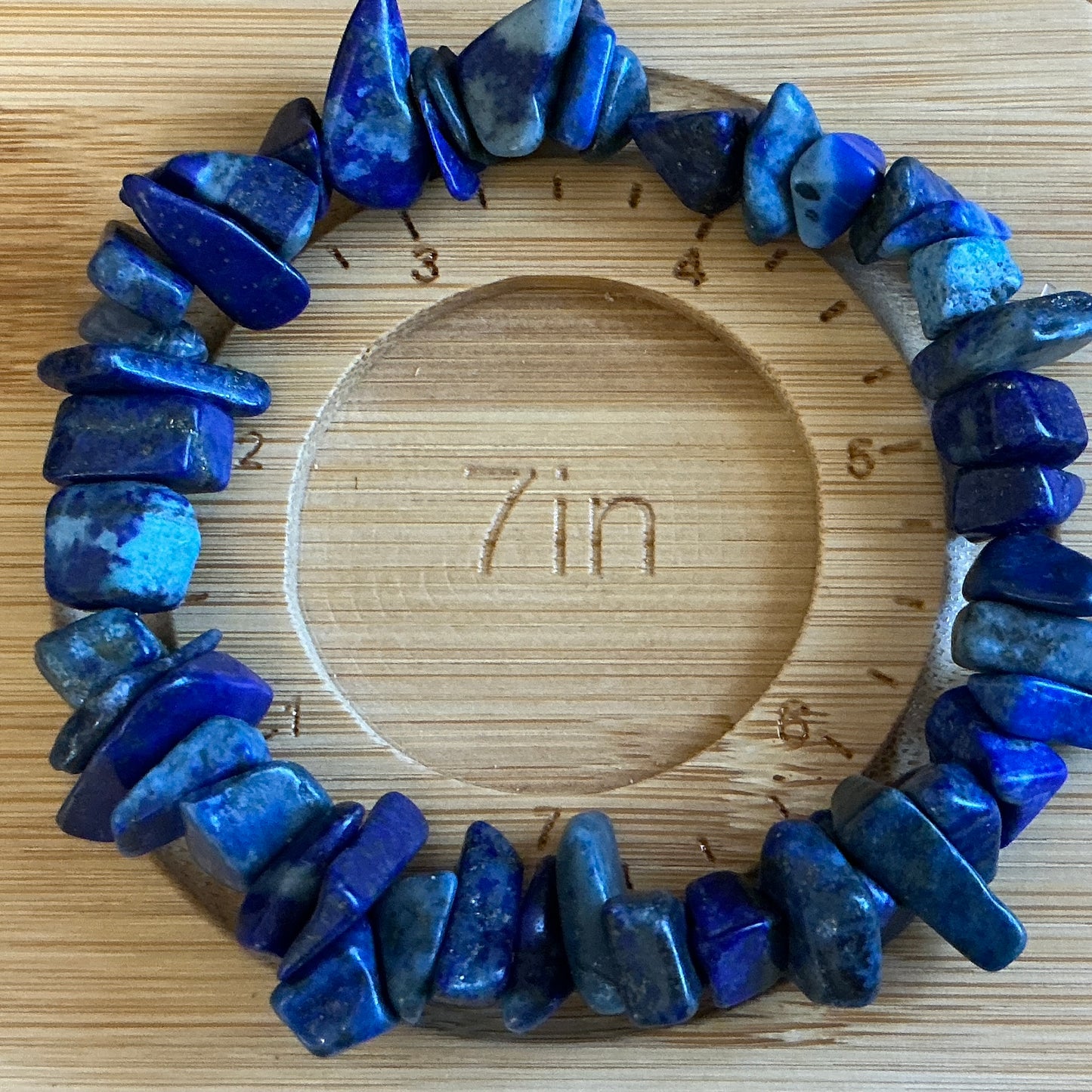Lapis Lazuli X-Large Chip Bracelet