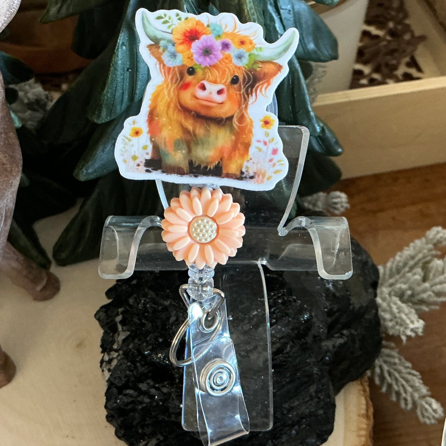 Highland Cow Badge Reel