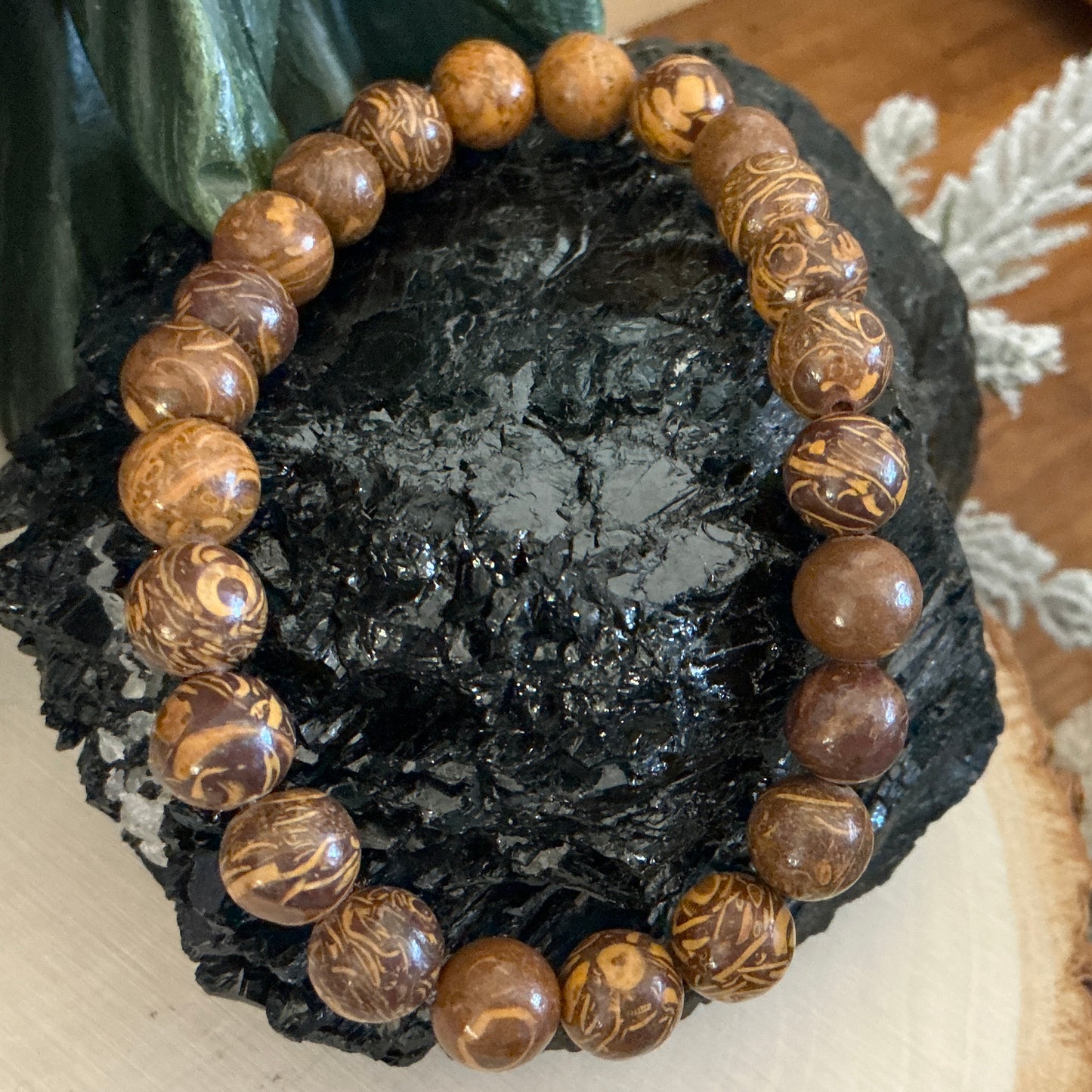 Calligraphy Jasper Bracelet