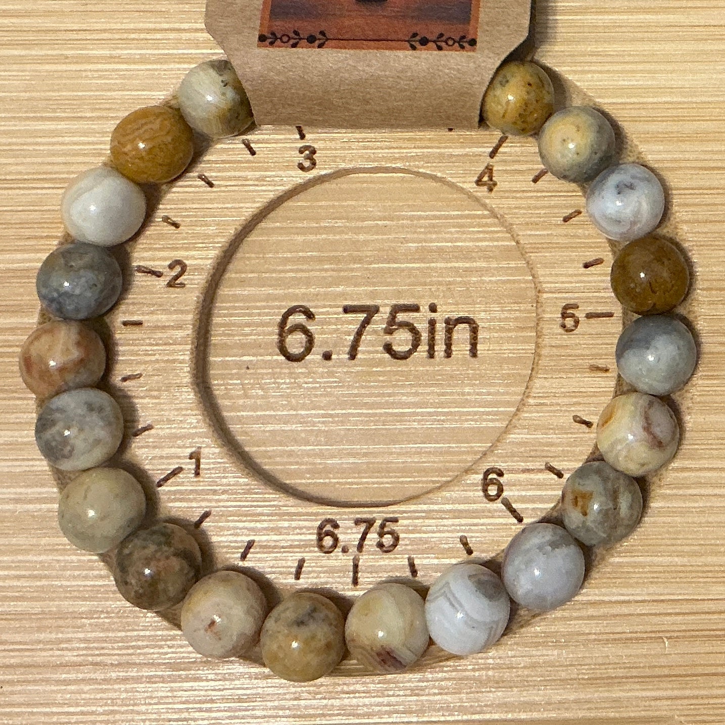 Crazy Lace Agate Bracelet