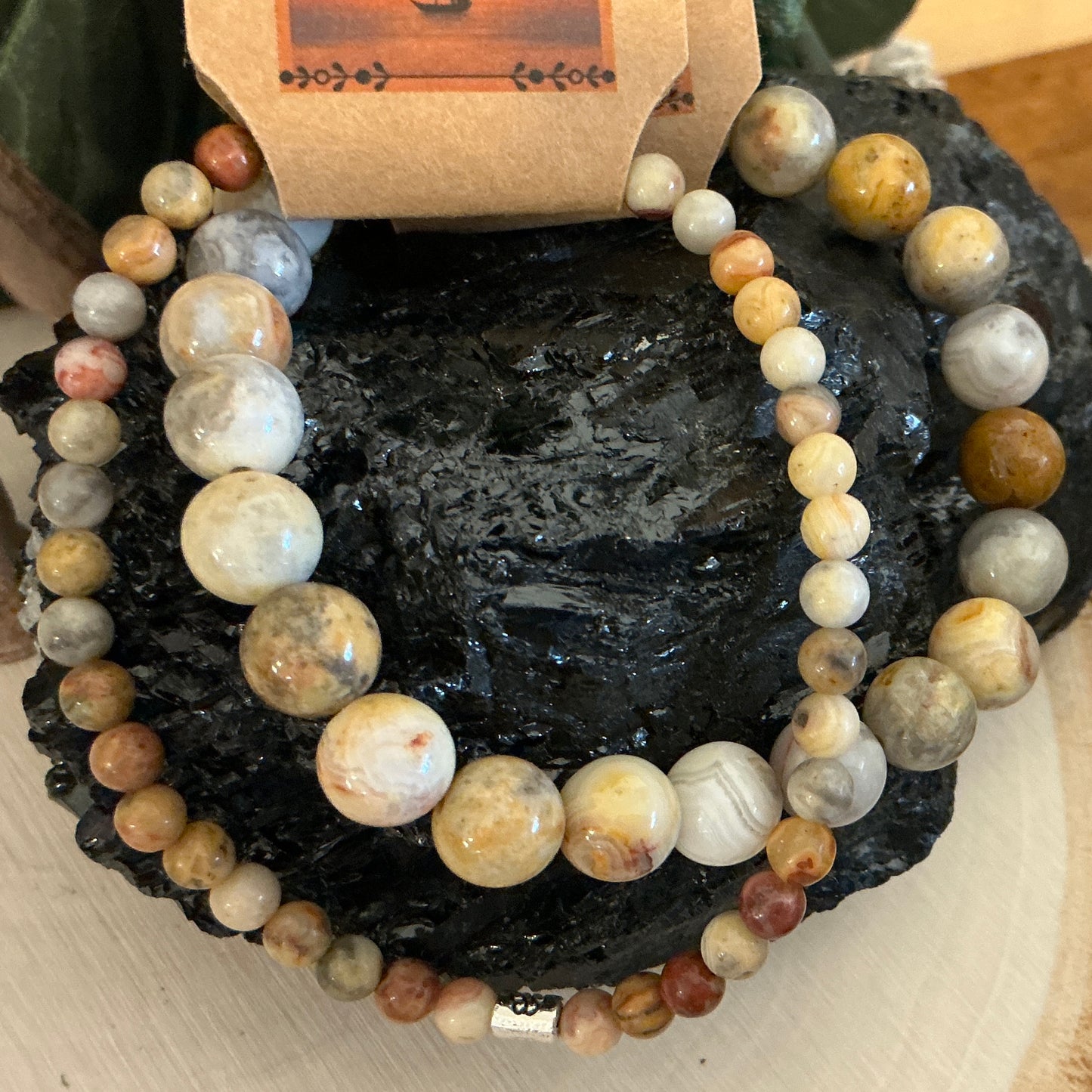 Crazy Lace Agate Bracelet