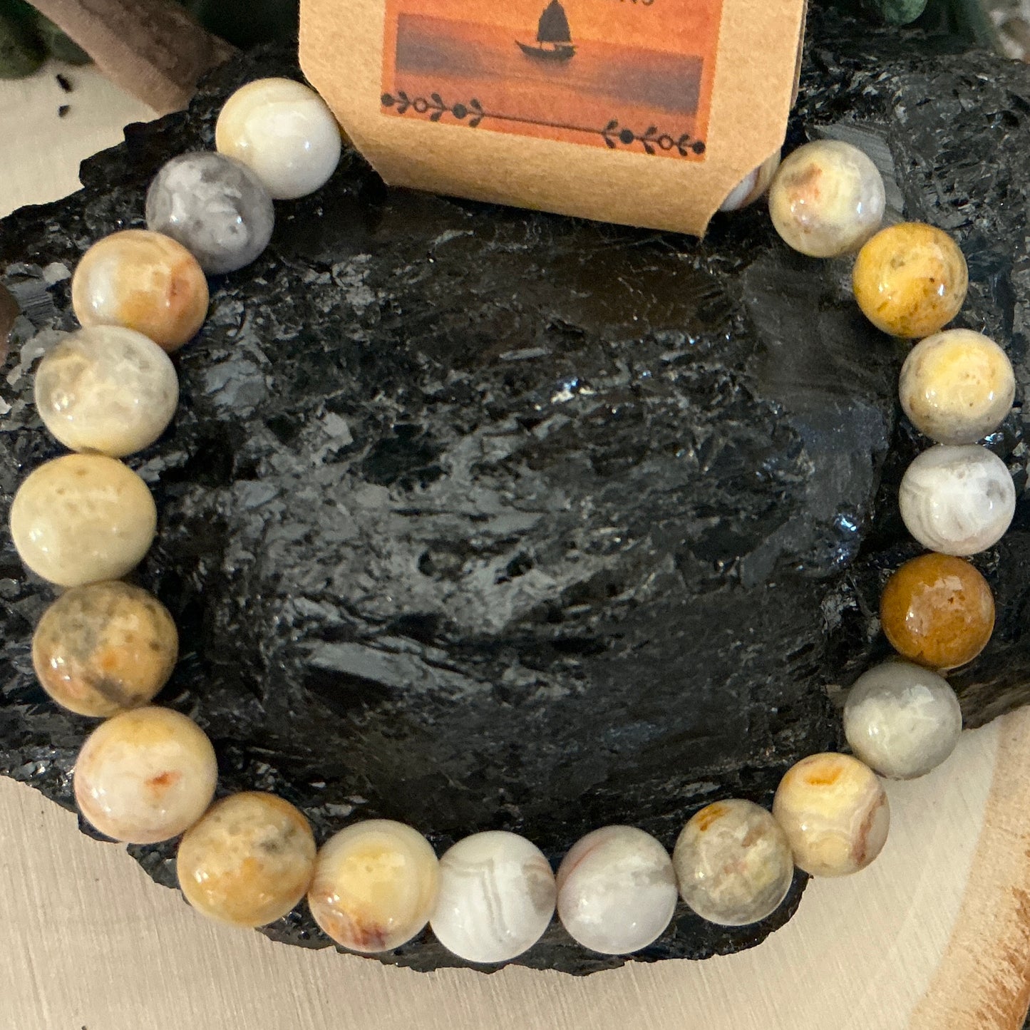 Crazy Lace Agate Bracelet