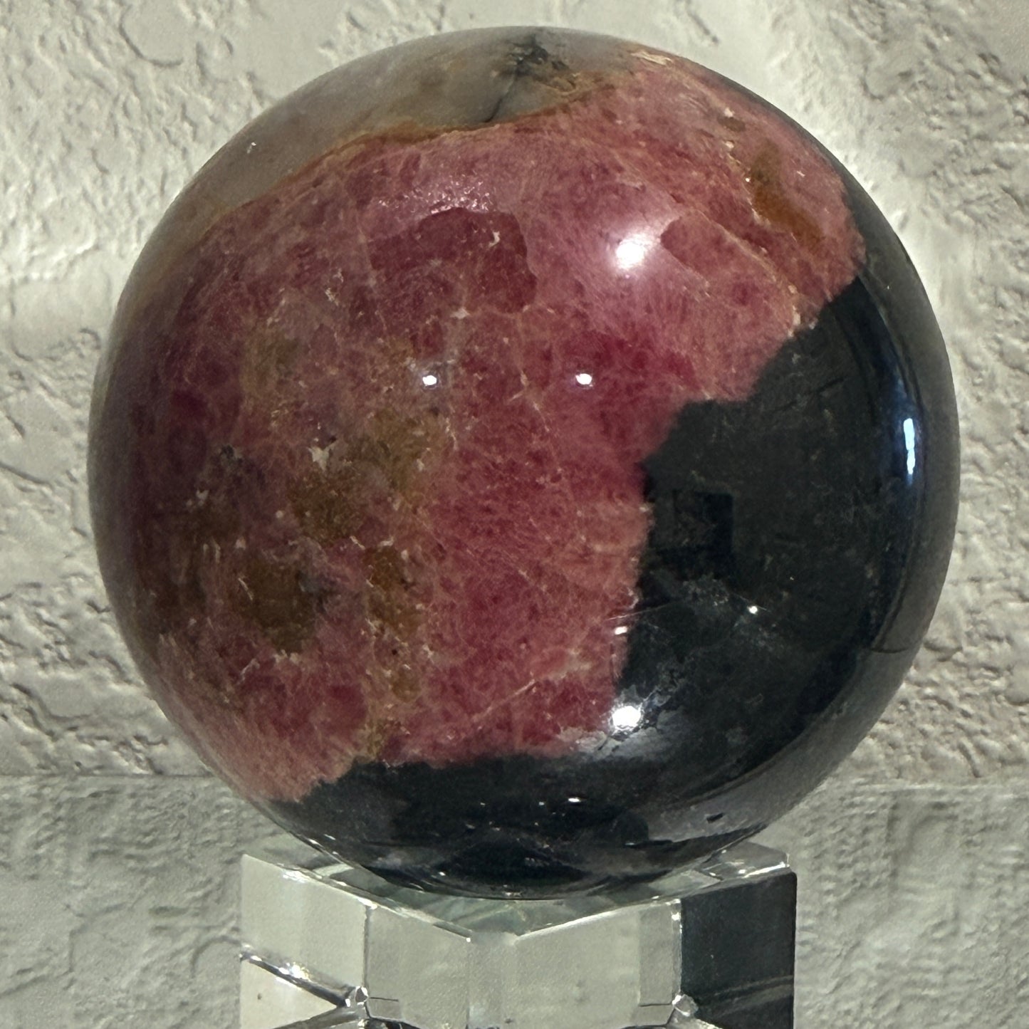 Rhodonite Sphere - 2.5 inch