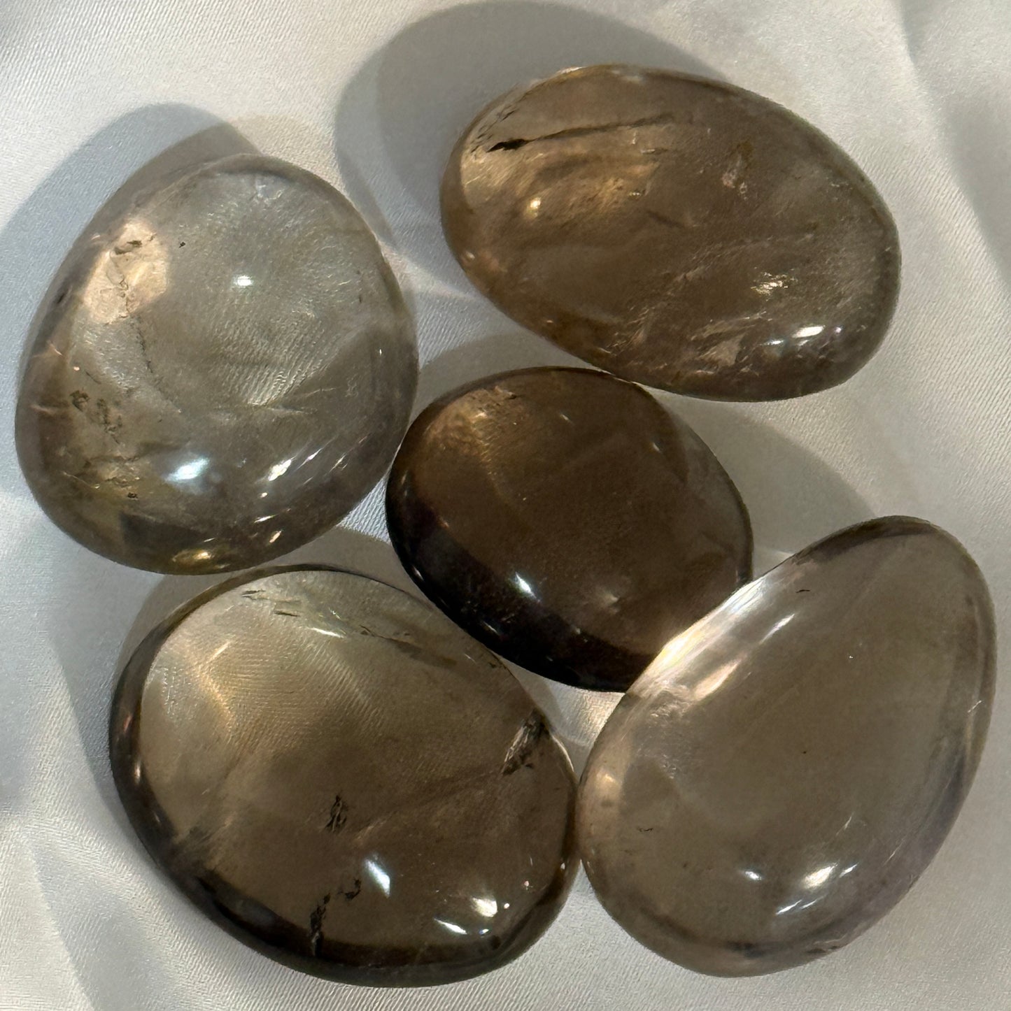Smoky Quartz Palm Stone: Small 1 - 2 inches