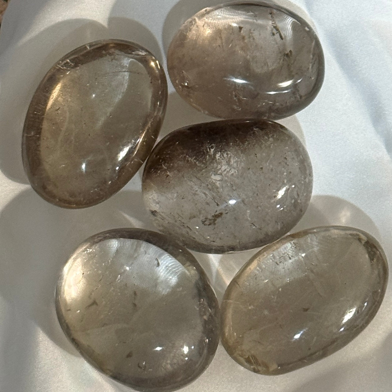 Smoky Quartz Palm: Medium 2 inches +