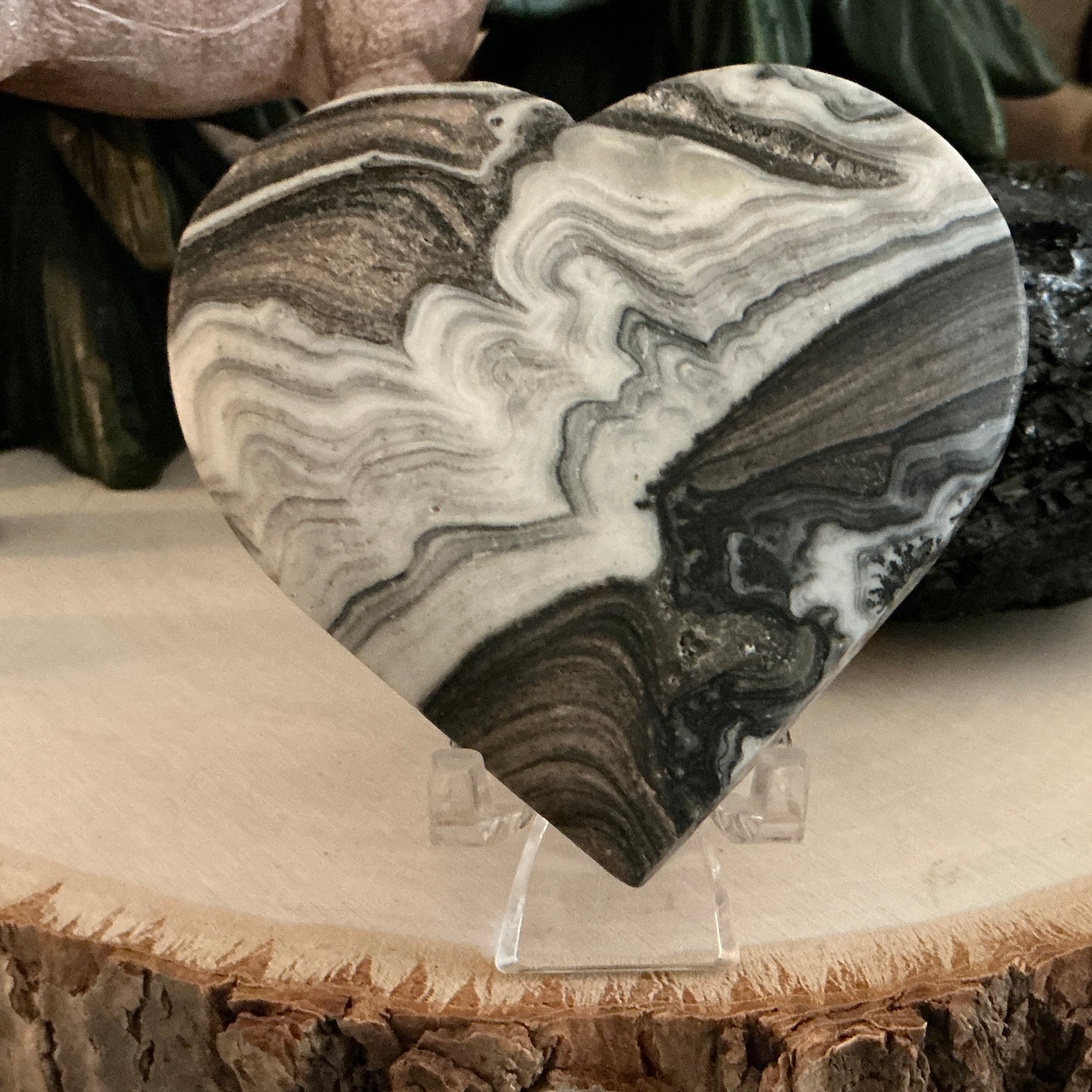 Chocolate Calcite Heart