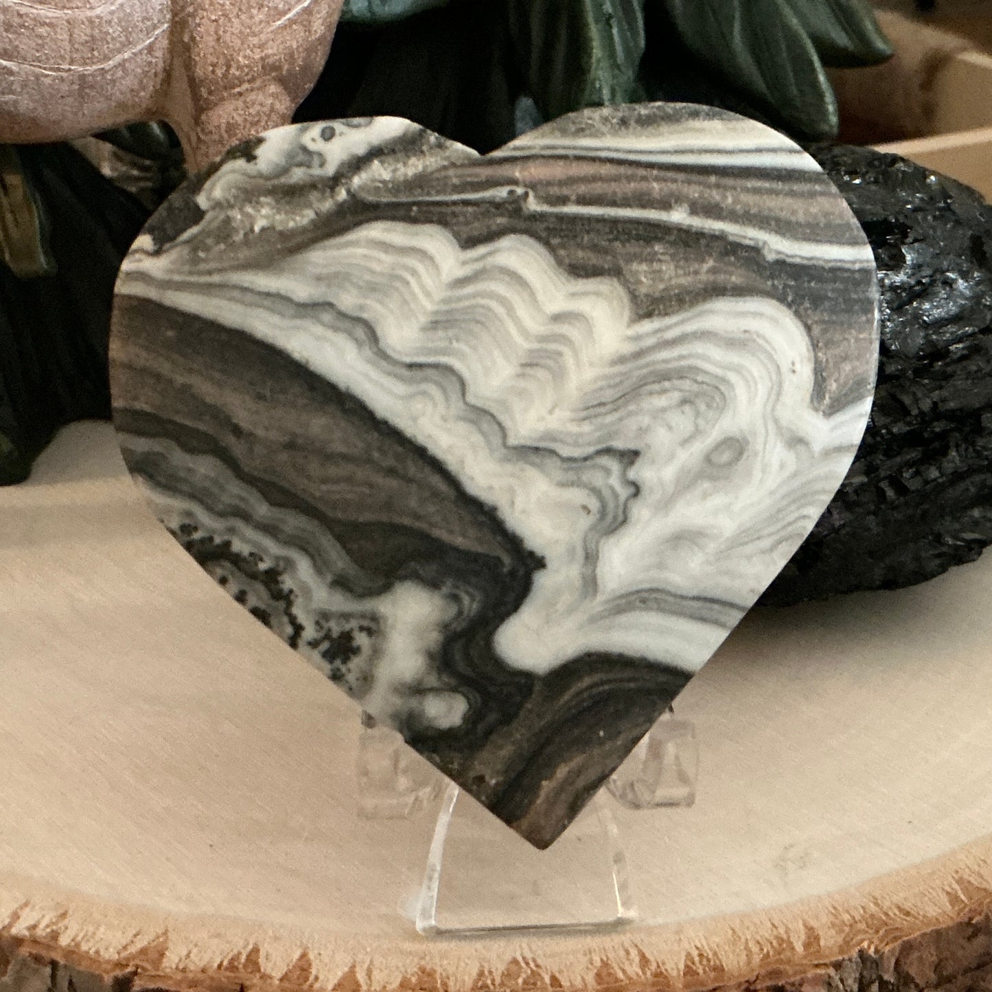 Chocolate Calcite Heart