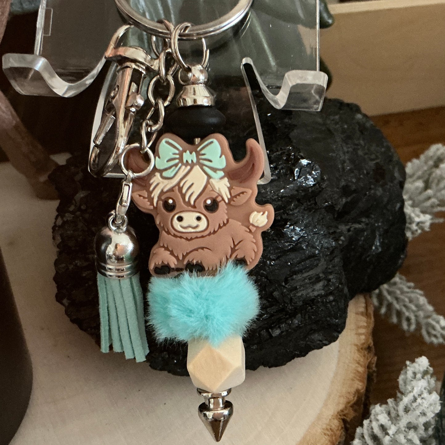 Highland Cow Bag Charm / Keychain