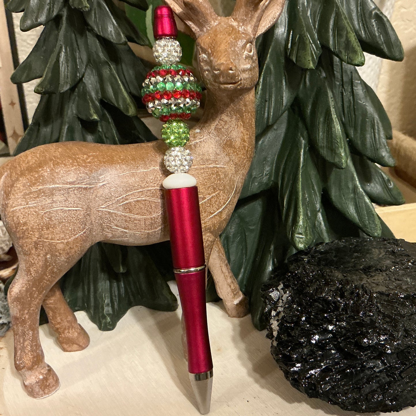 Pen w/Holiday Beads