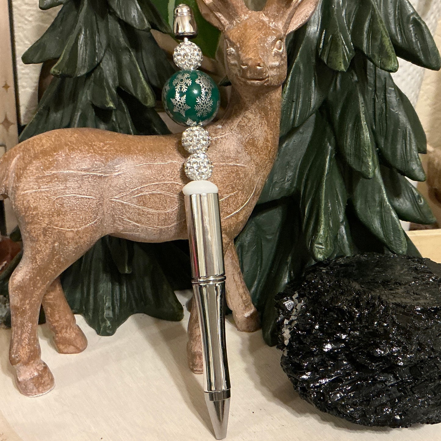 Pen w/Holiday Beads
