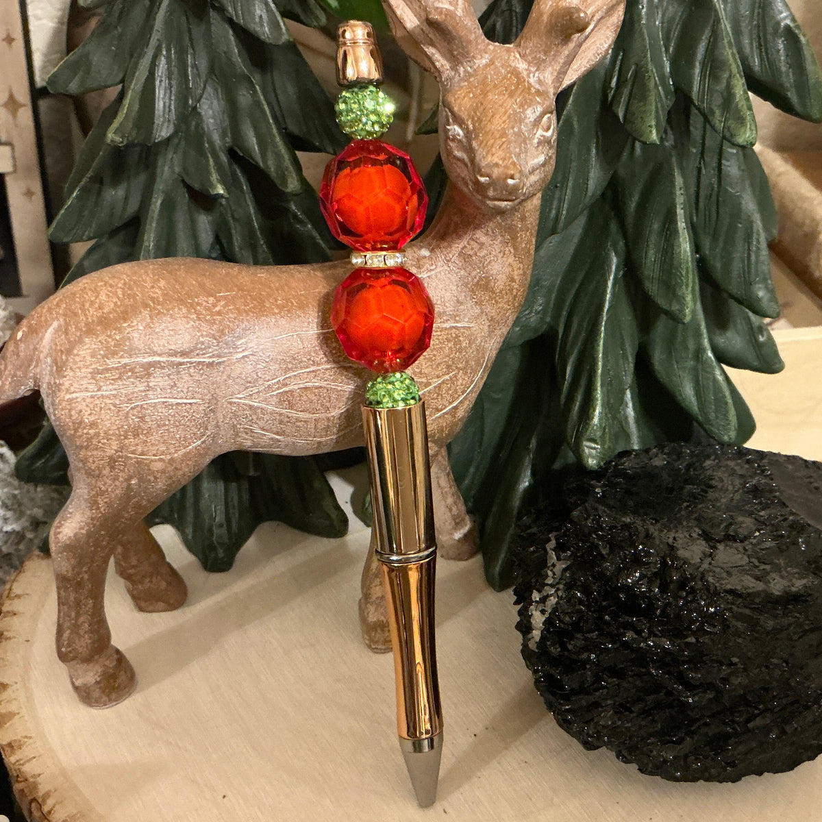 Pen w/Holiday Beads