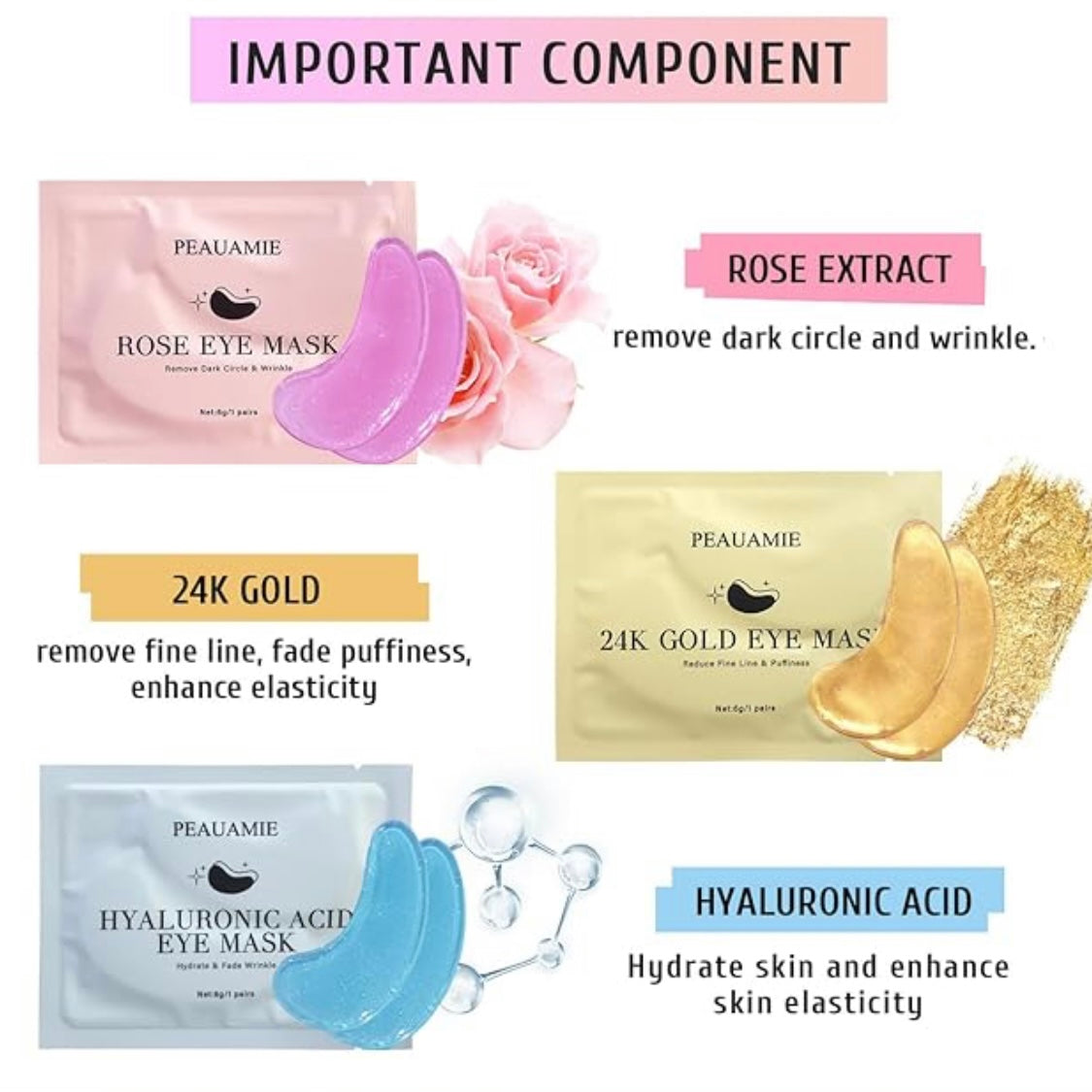 Eye Mask Set of 6