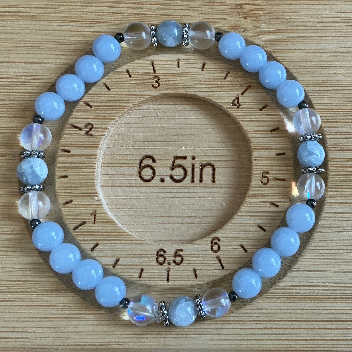 Angelite and Celestite Bracelet