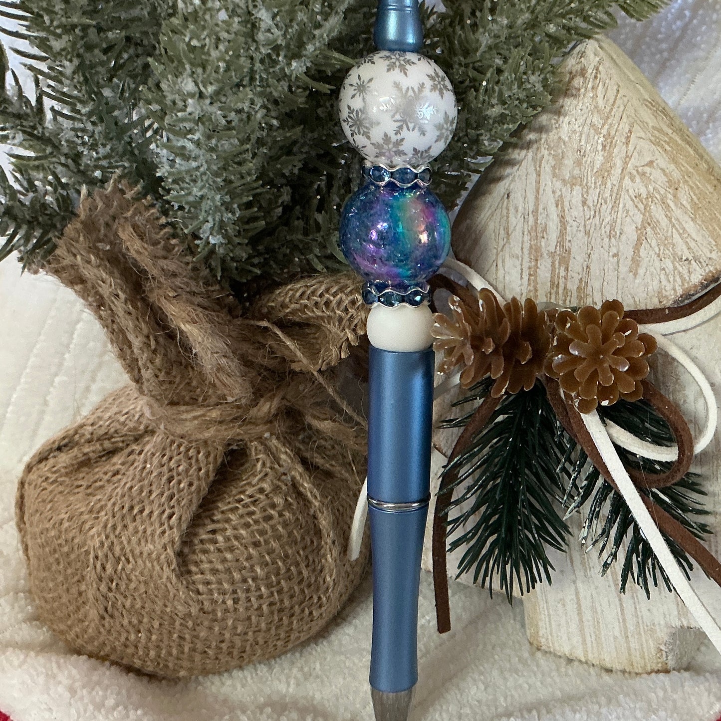 Pen w/Holiday Beads