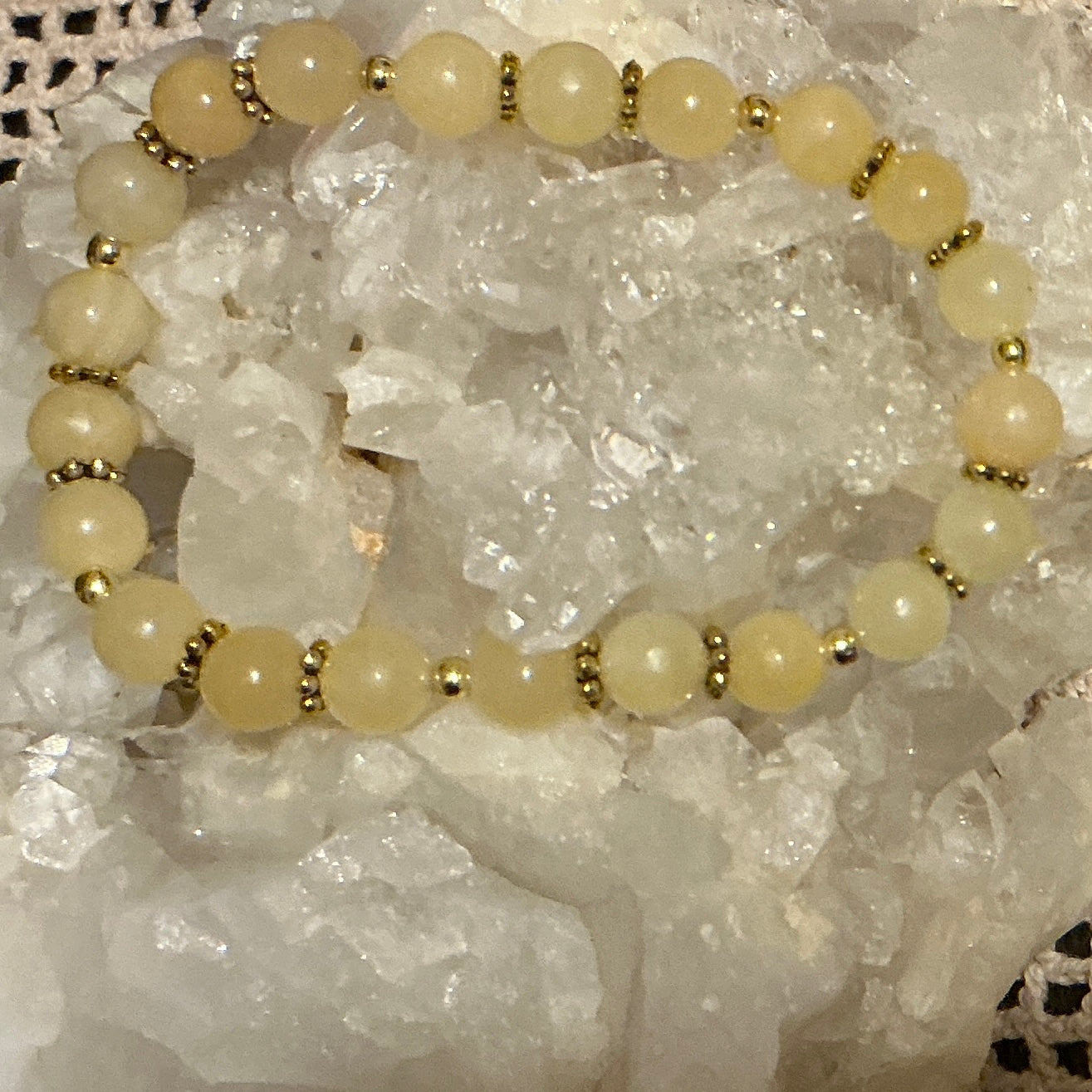 Yellow Calcite Fancy Bracelet