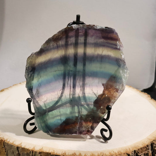 Fluorite Slab w/Stand