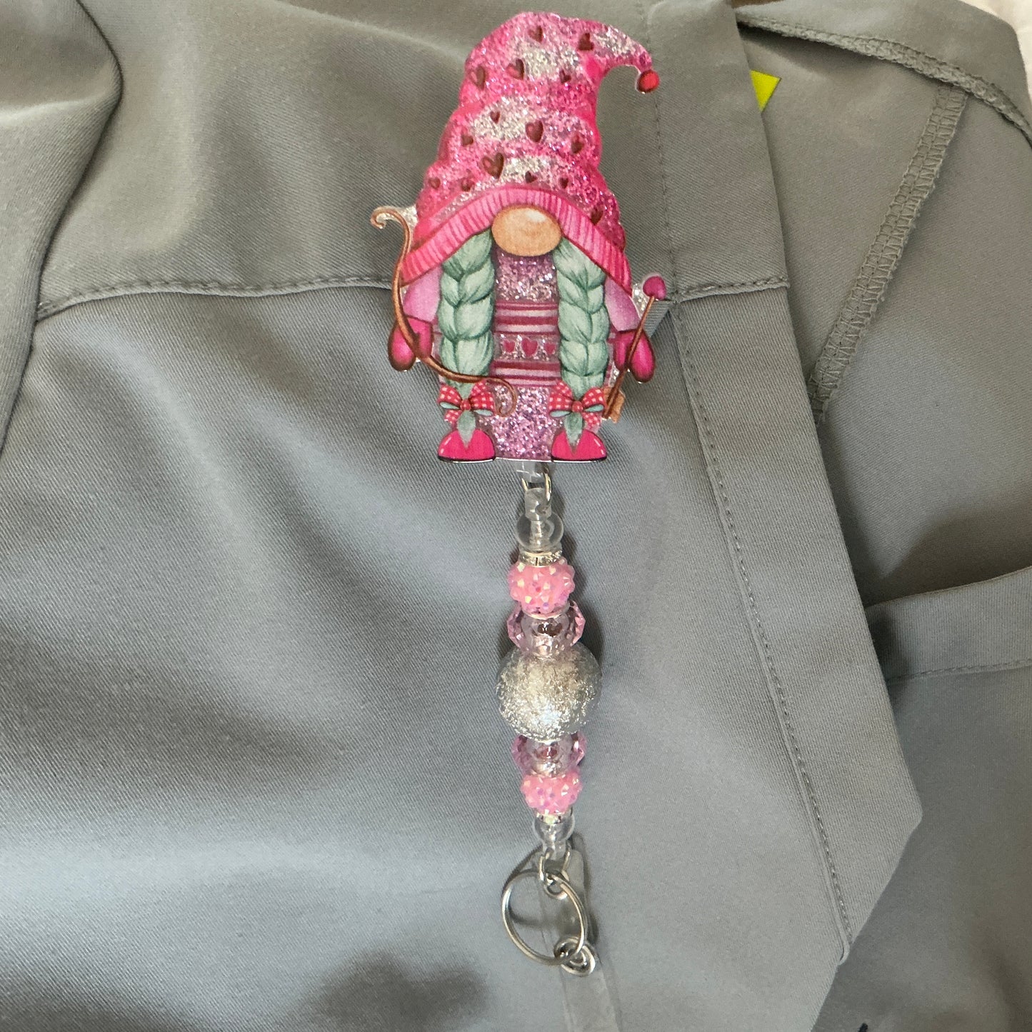 Badge Reel - Valentine Gnome